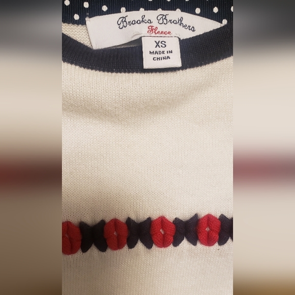 BROOKS BROTHERS (fleece) KIDS SWEATER | SIZE SMALL - Picture 2 of 6